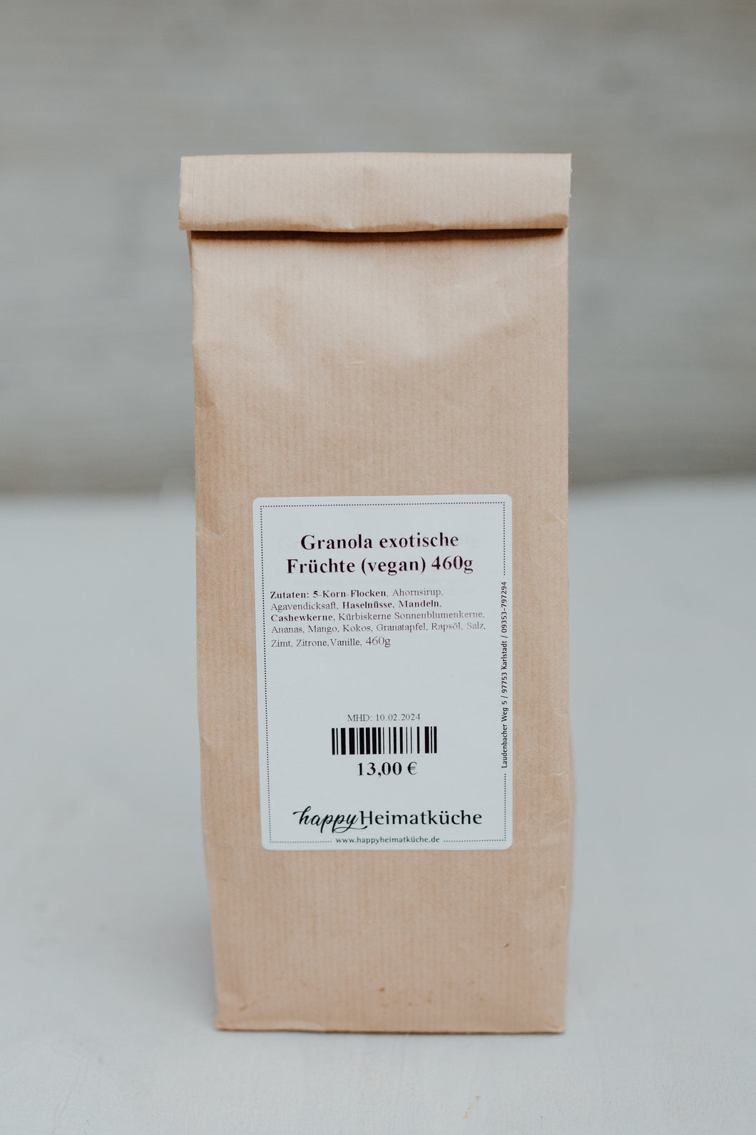 Granola exotische Früchte (vegan) 460g