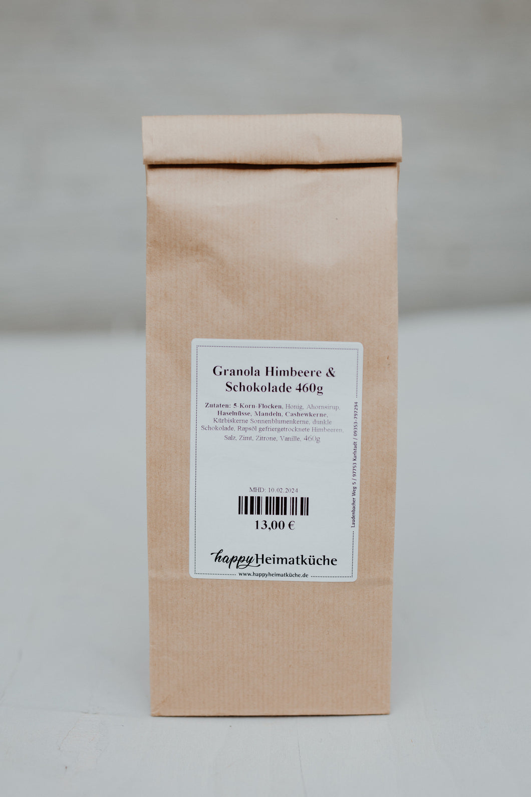 Granola mit Himbeeren und Schokolade 460g